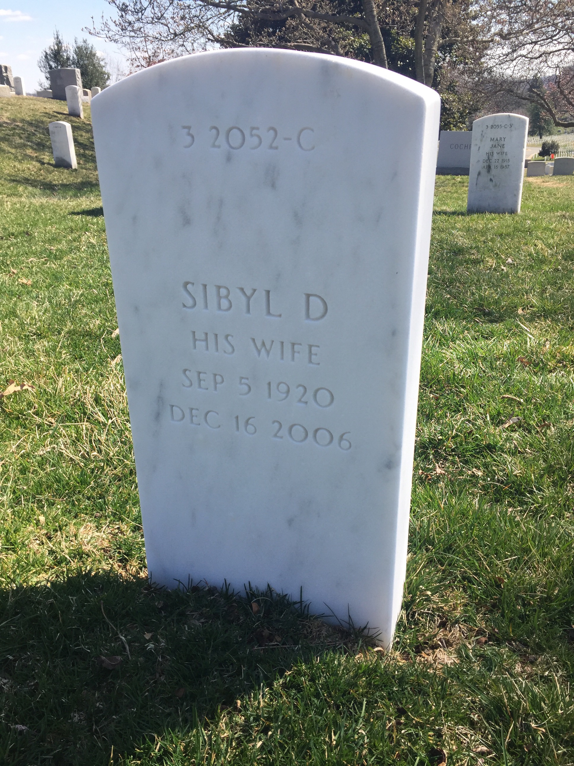 Back of headstone — Glenn Jacobs