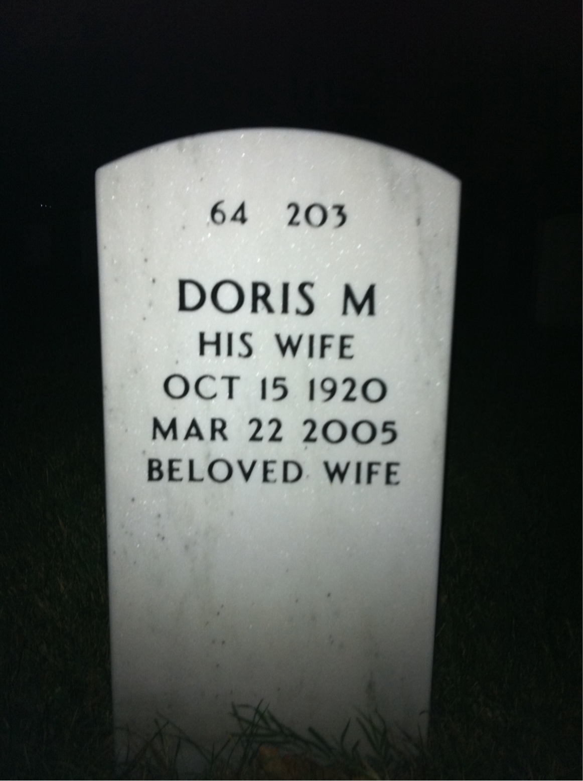 Back of headstone — Earl Ashley