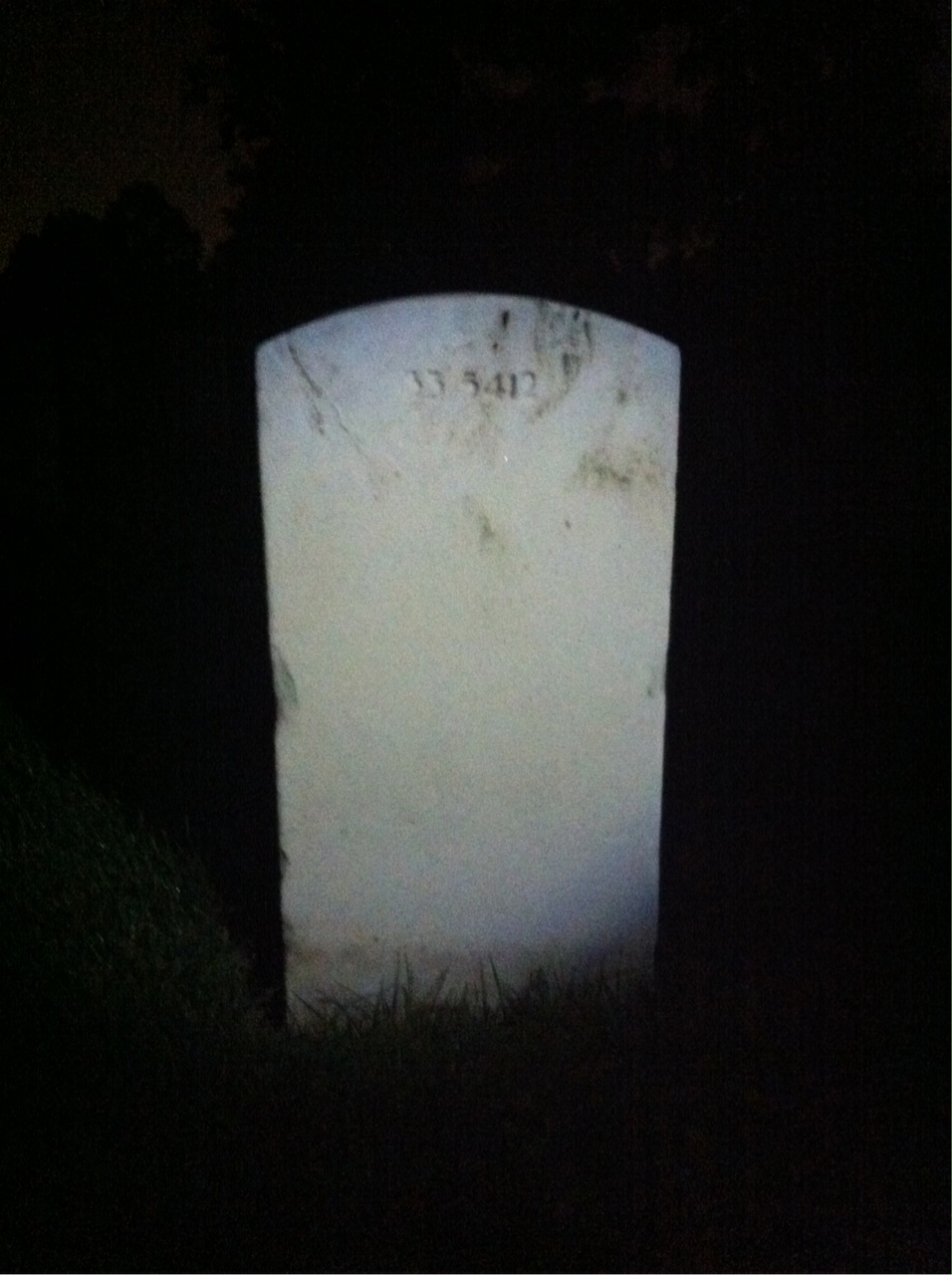 Back of headstone — Ralph Murtaugh