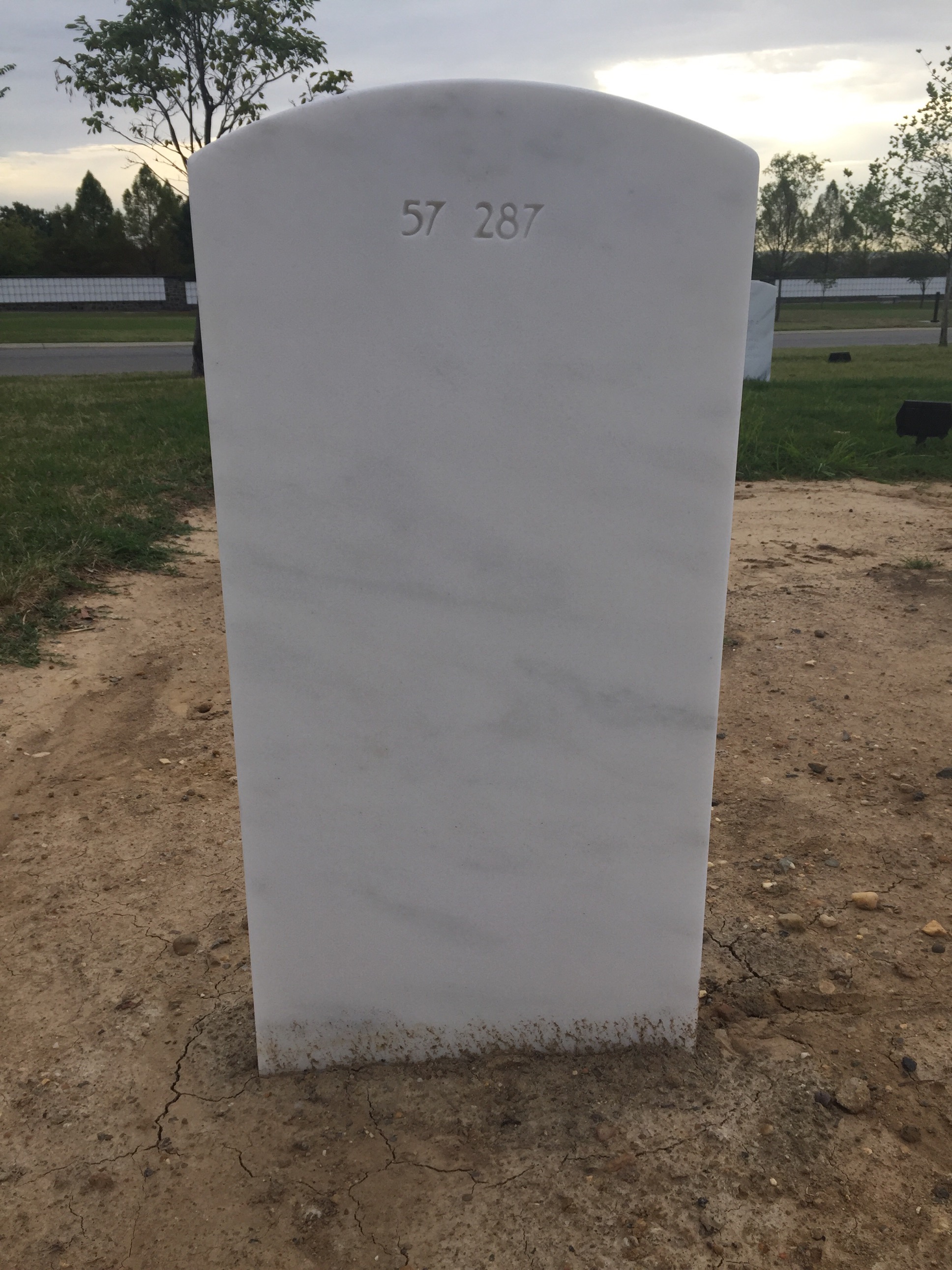 Back of headstone — Donald Crocker