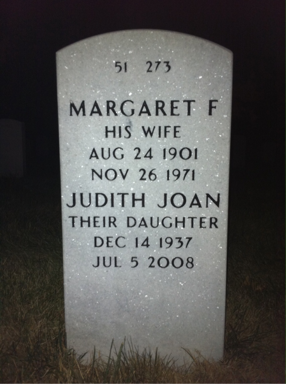 Back of headstone — Francis Fletcher
