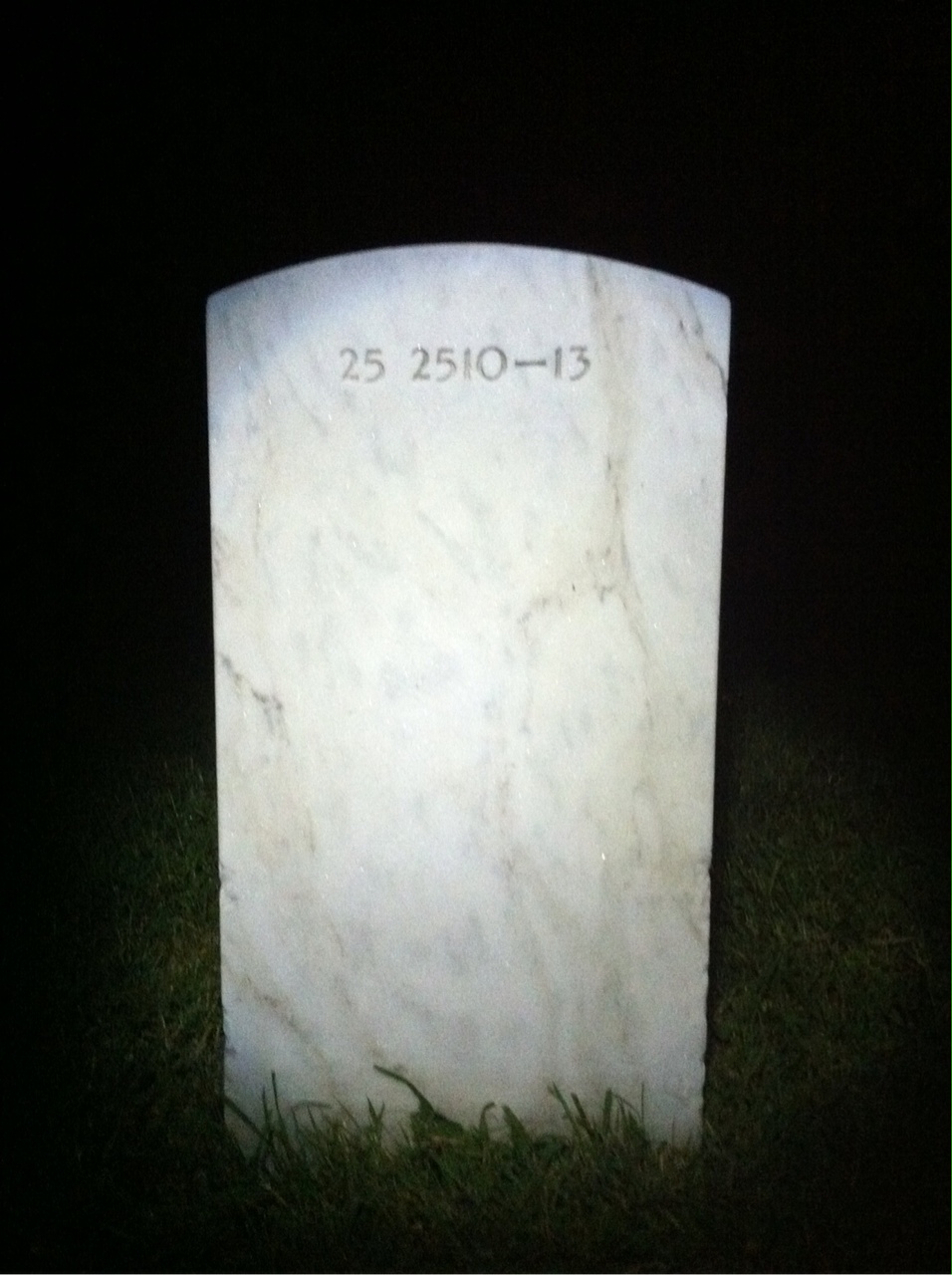 Back of headstone — Frank Aiken