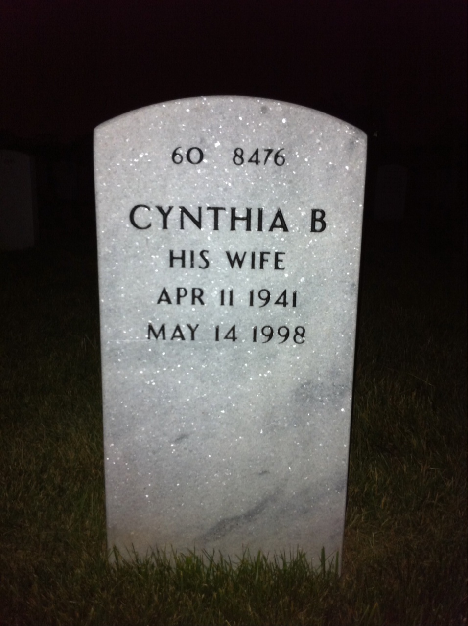 Back of headstone — Edward Tate