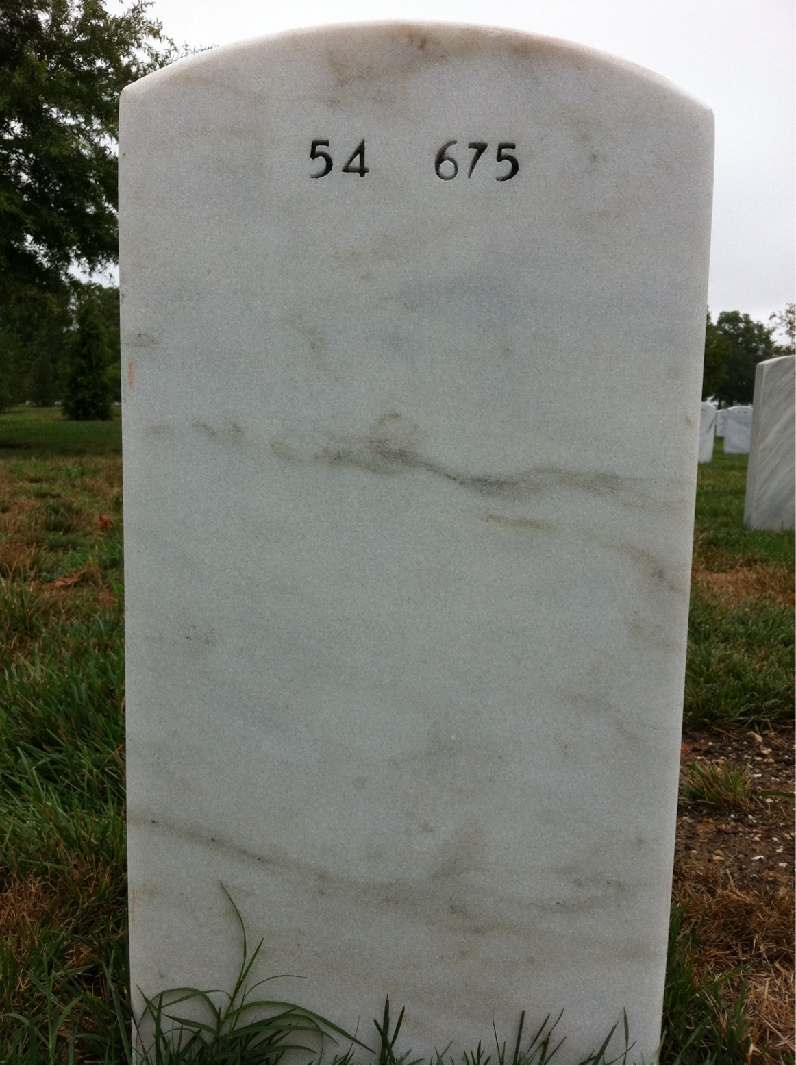 Back of headstone — Jacques Lefever
