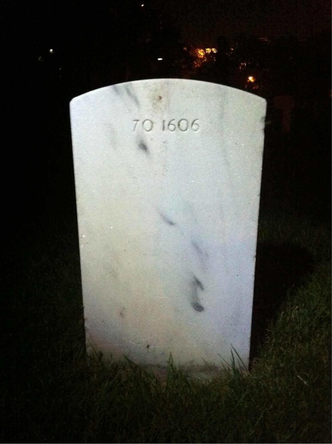 Back of headstone — Dennis Mullan
