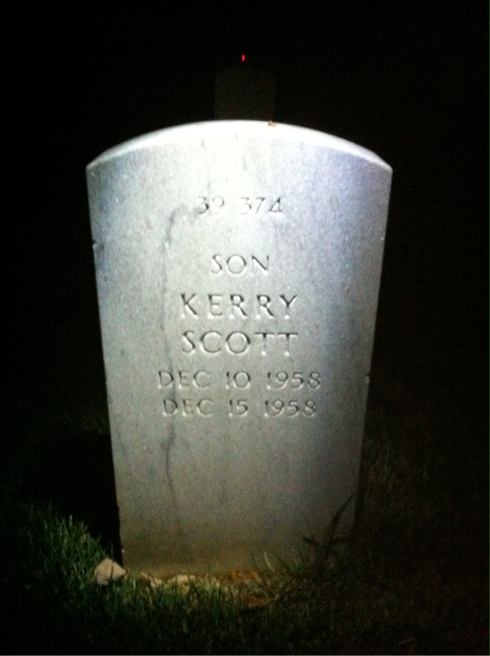 Back of headstone — Donald Engel