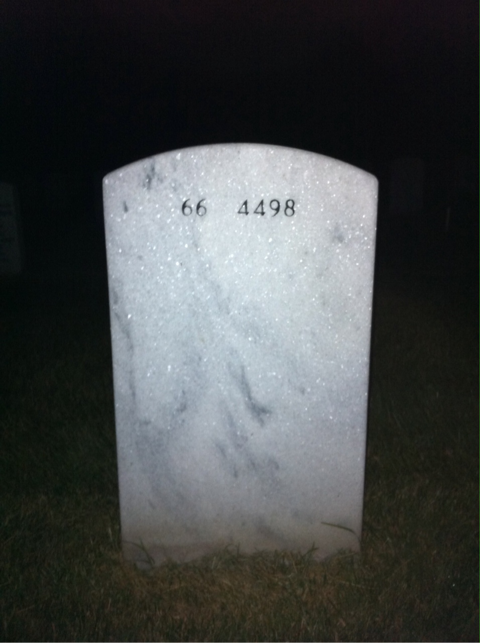 Back of headstone — Lynda Cox