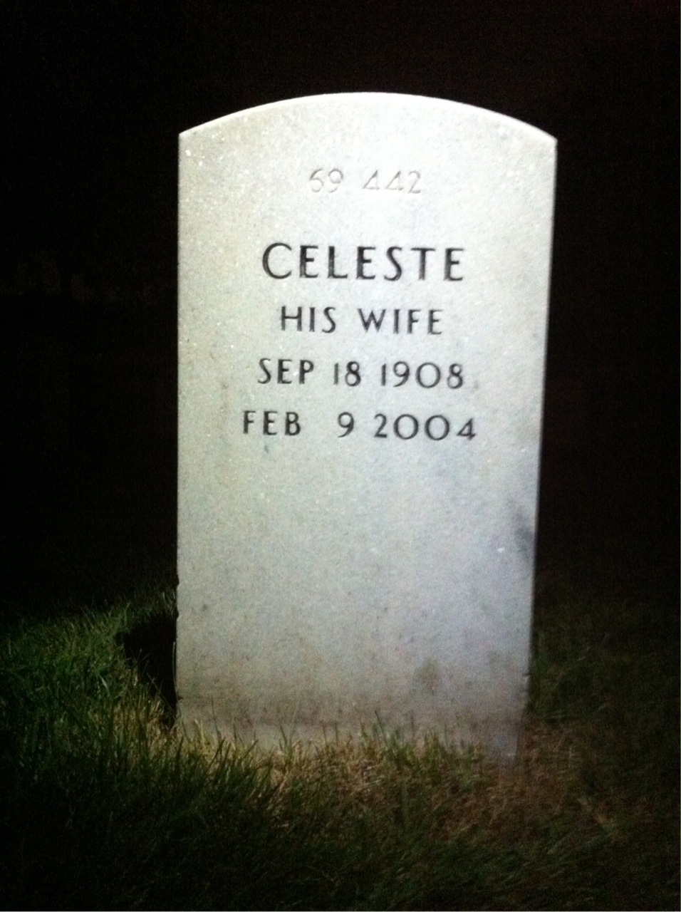 Back of headstone — Phillip Heath