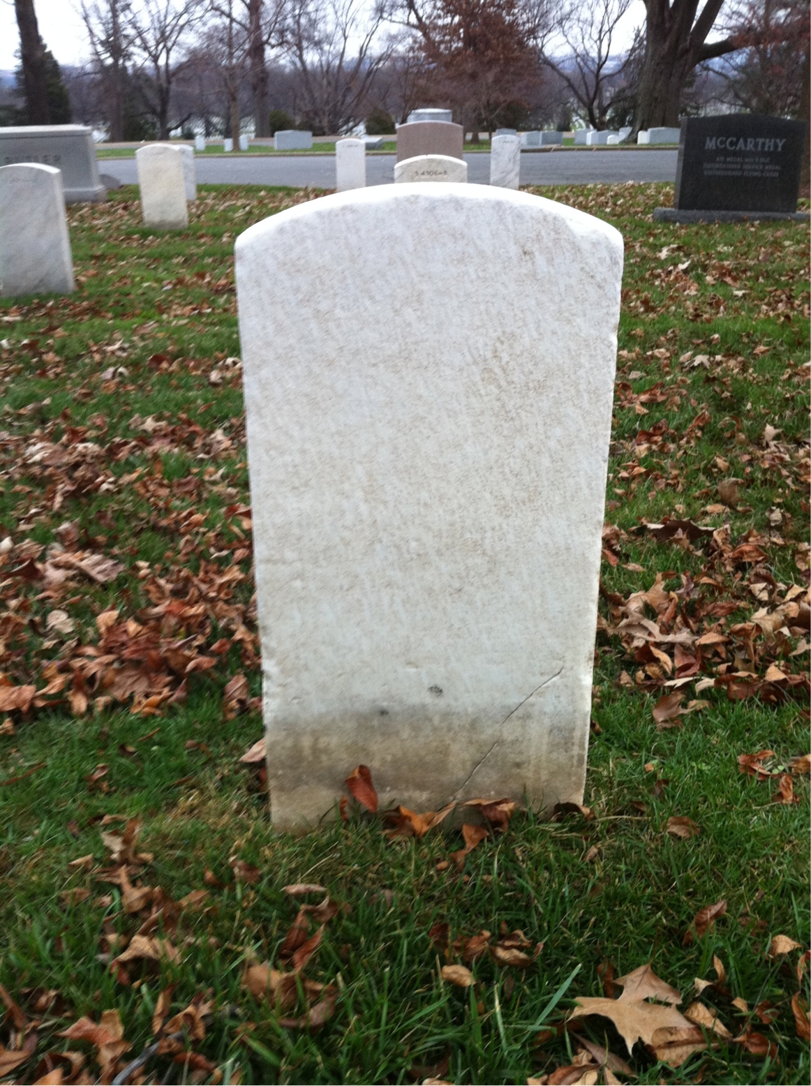 Back of headstone — George Munro