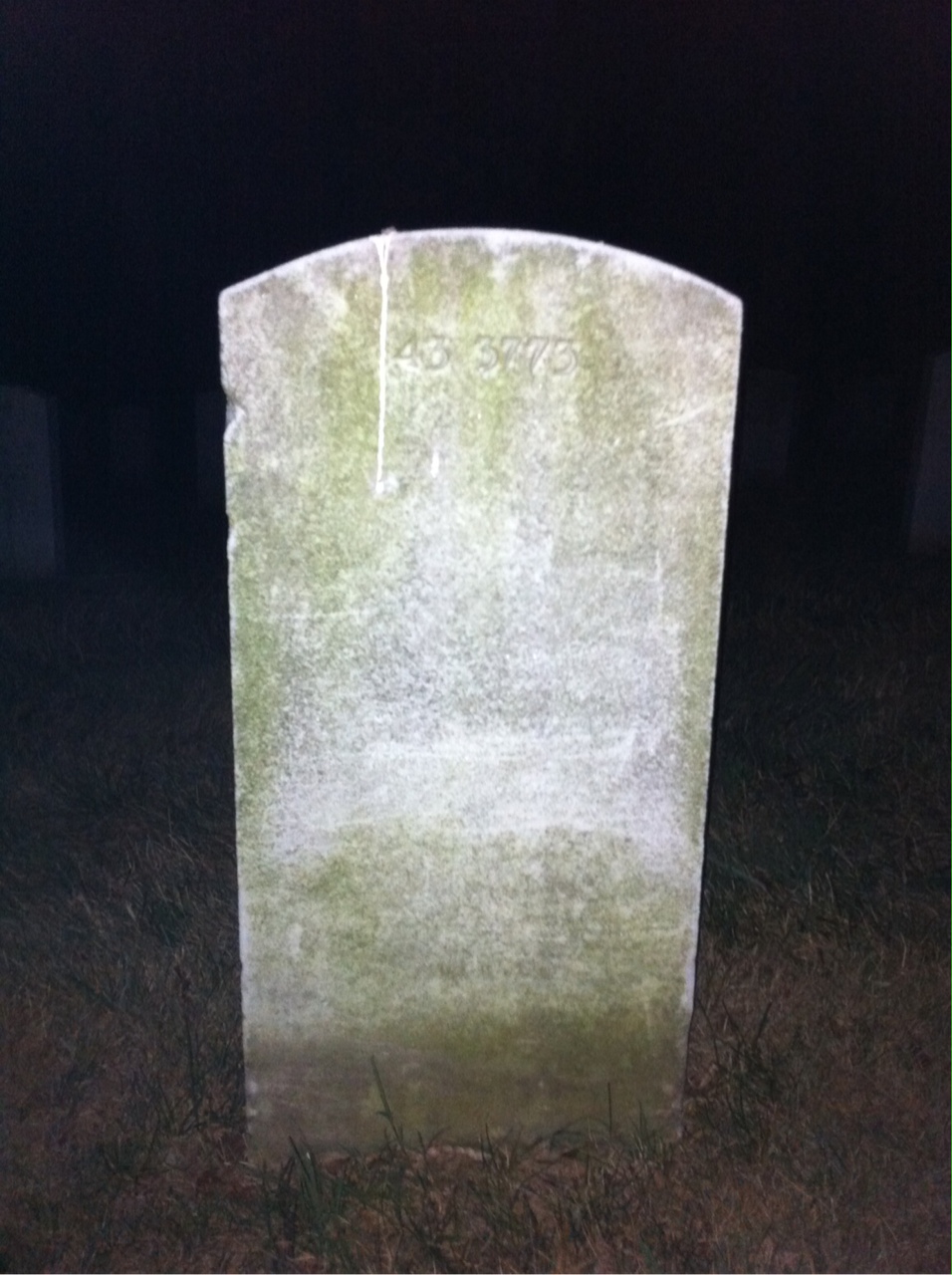 Back of headstone — George Biggam