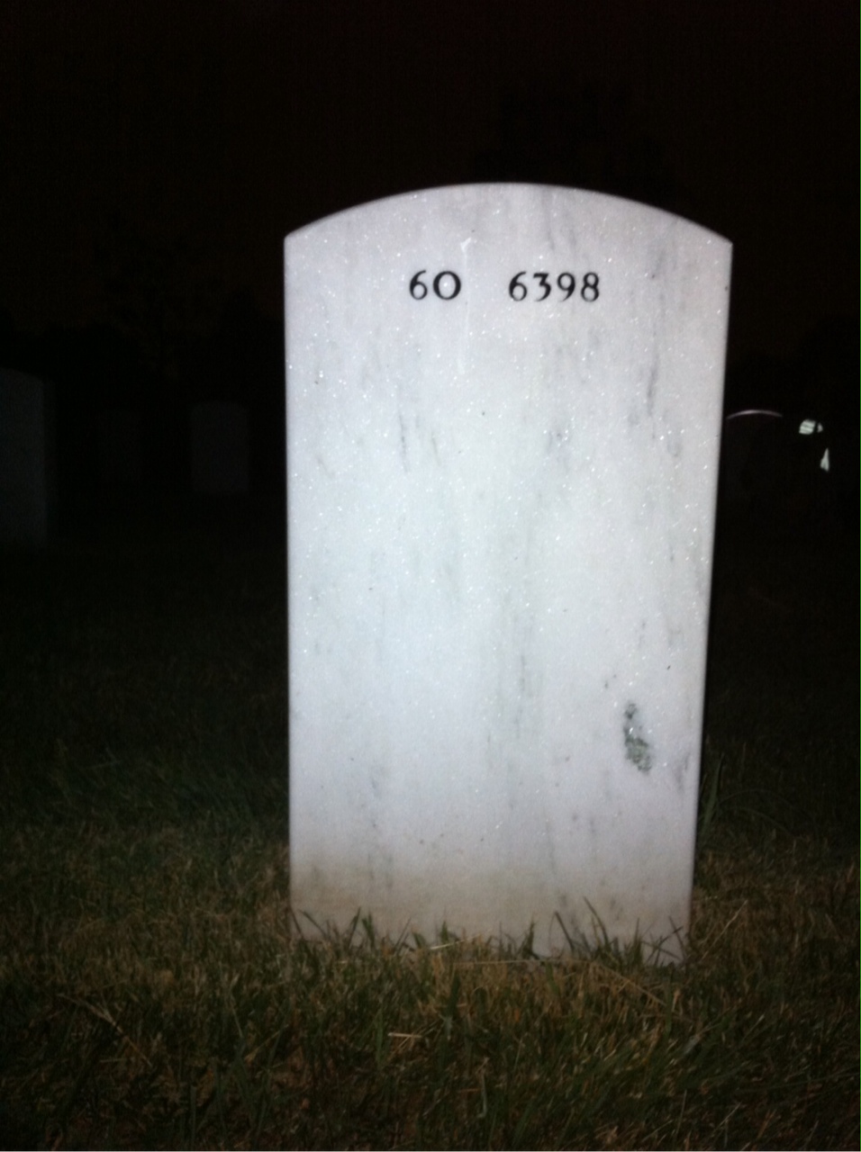 Back of headstone — Bill Dockery
