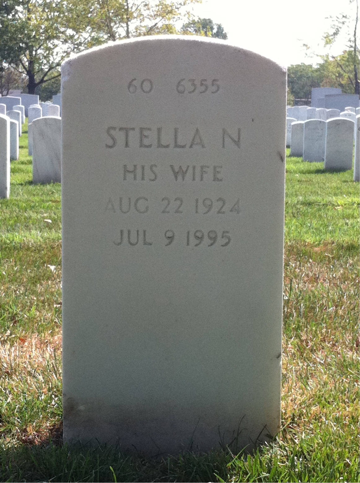 Back of headstone — John Balchunis