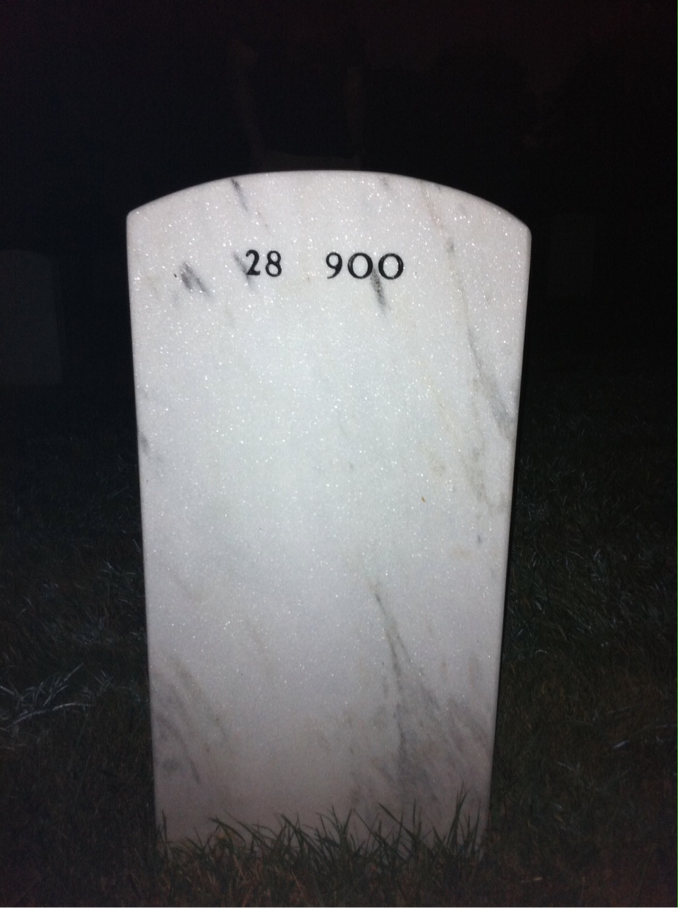 Back of headstone — Timothy Robinson
