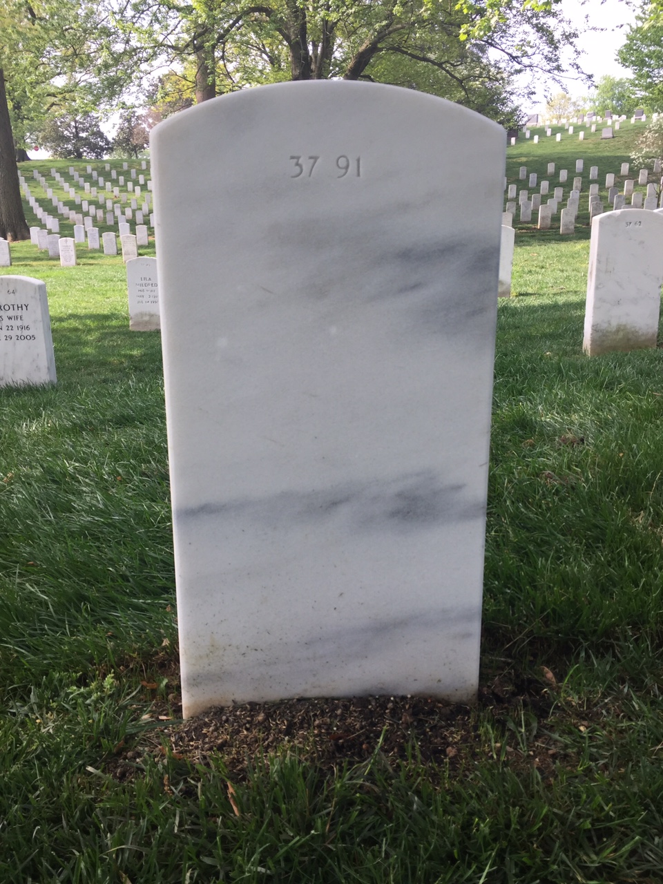 Back of headstone — Norman Albertson