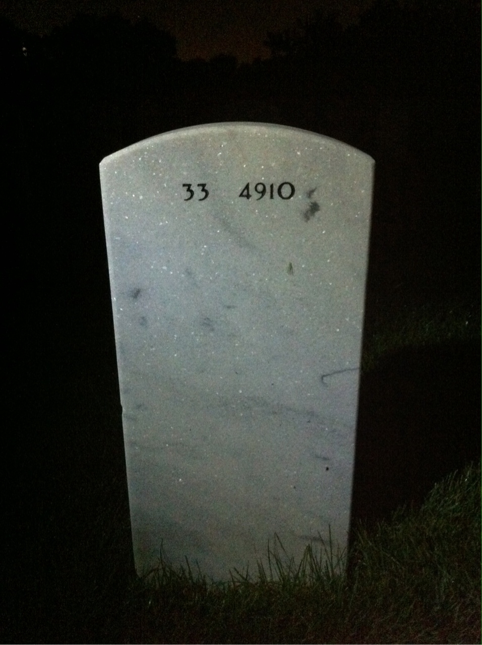 Back of headstone — George Stolinas