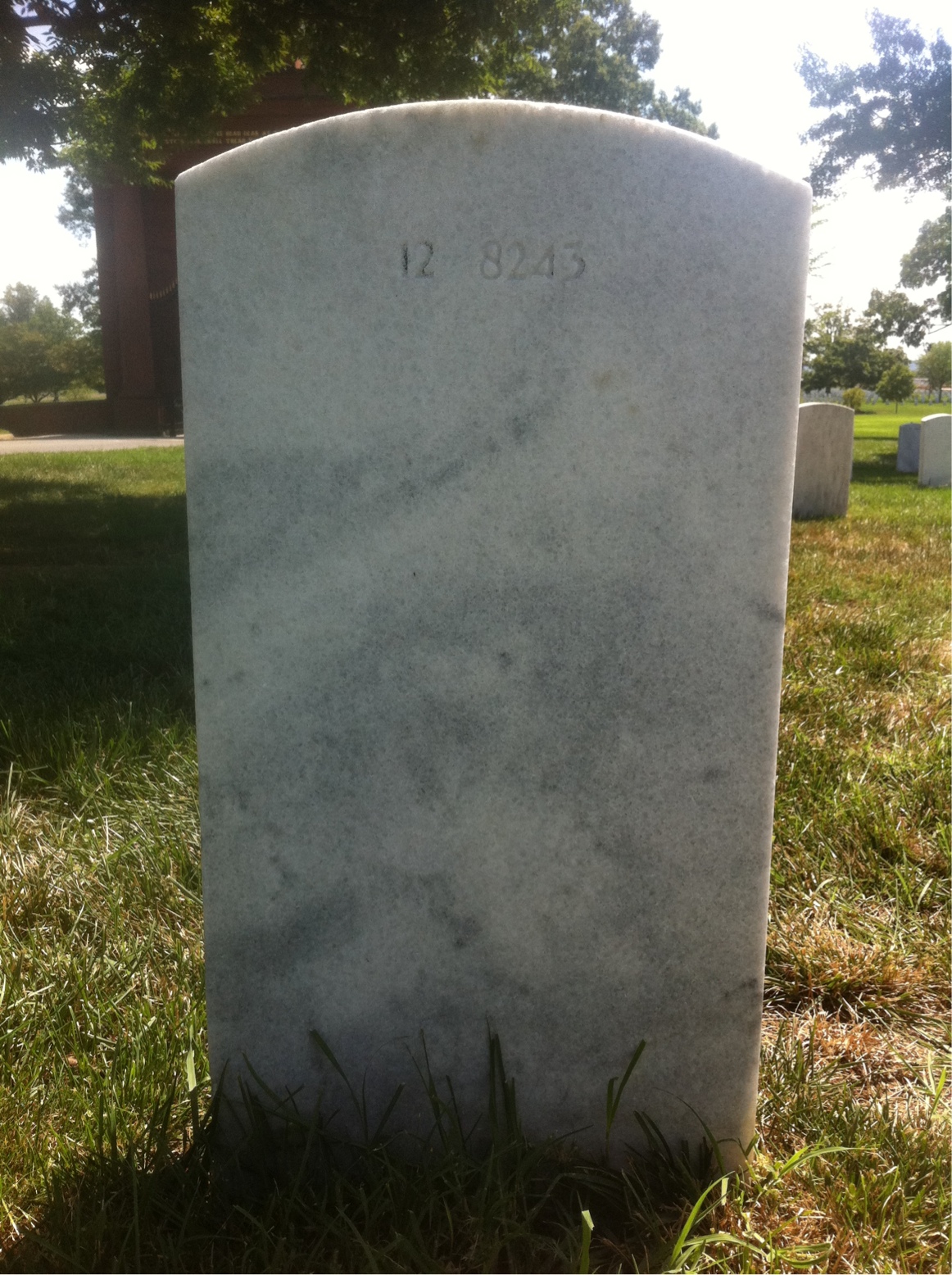 Back of headstone — Catherine Atkinson