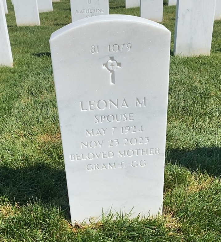 Back of headstone — John Alexander