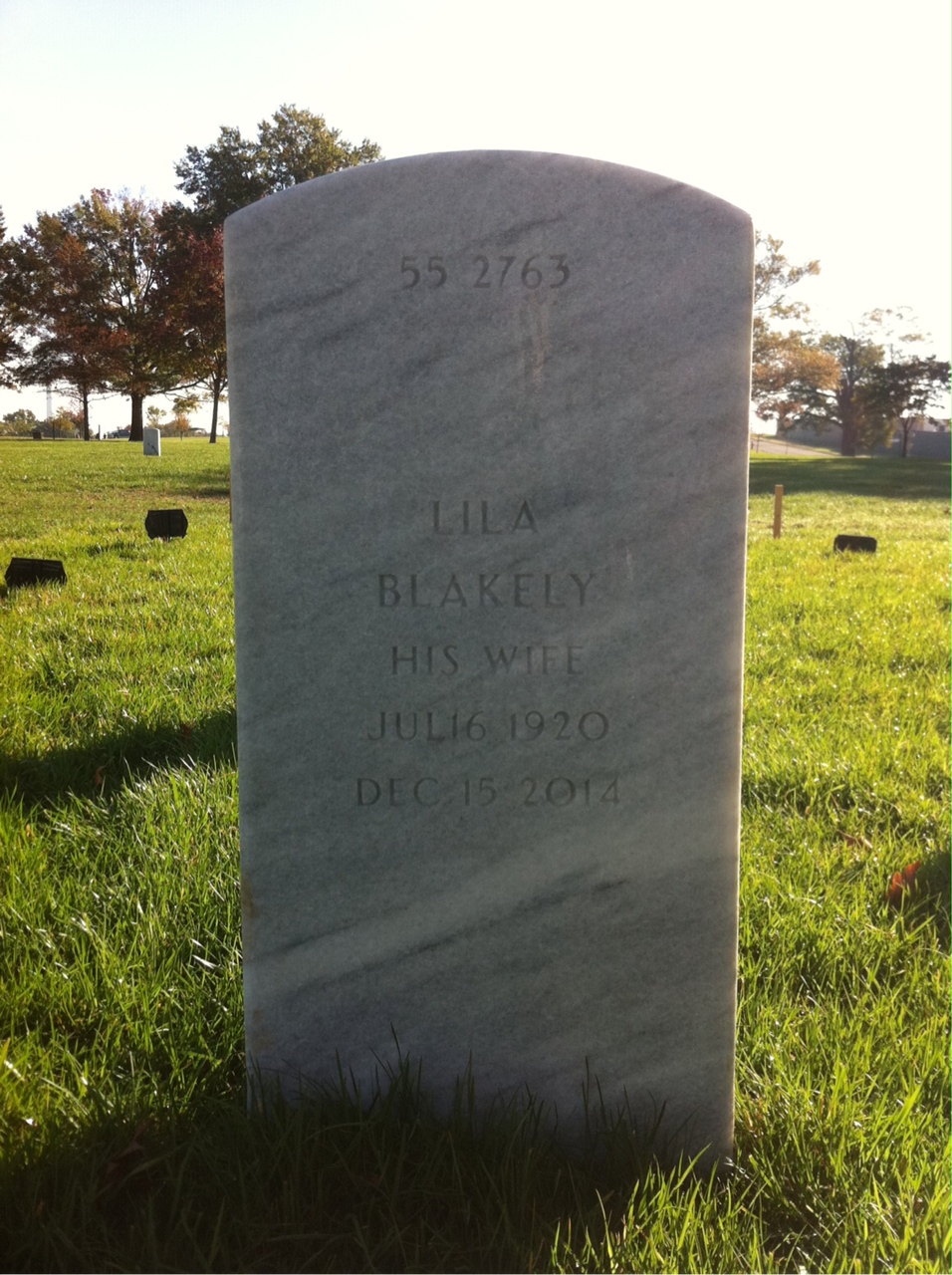 Back of headstone — Robert Morgan