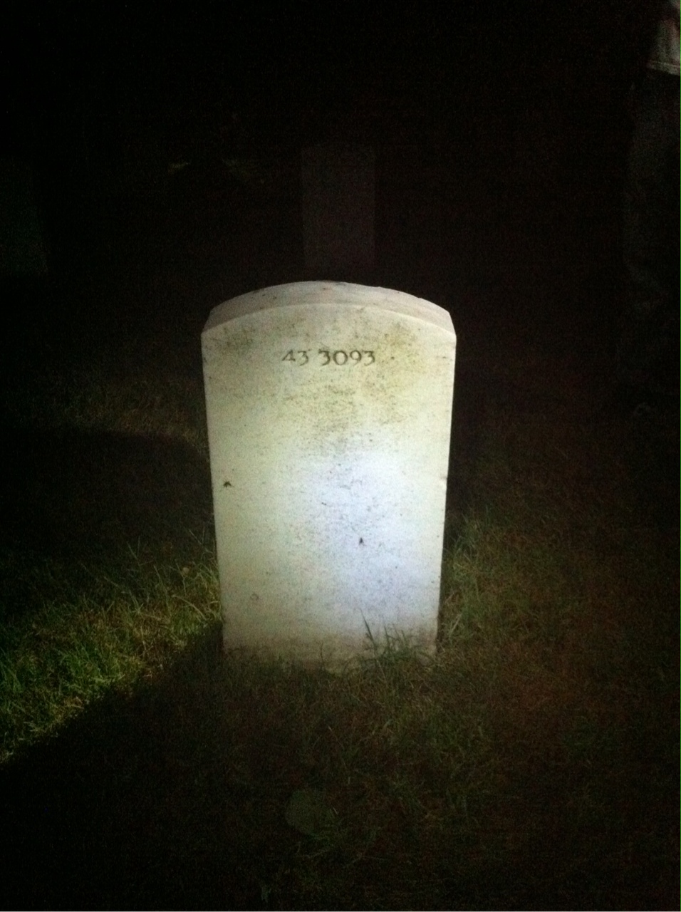 Back of headstone — Albert Mueller