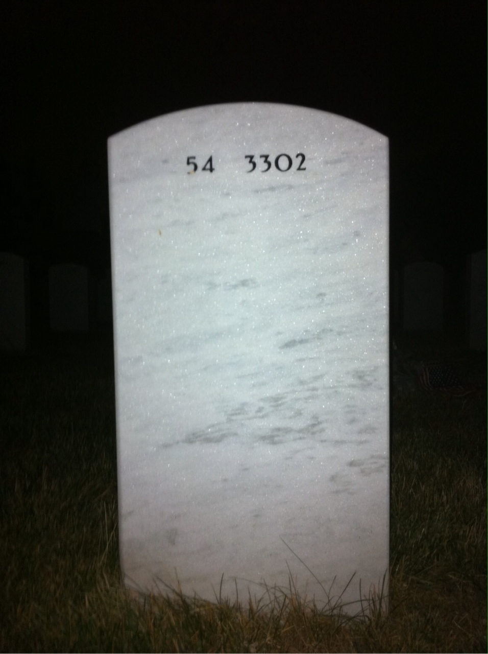 Back of headstone — Stephen Winsor