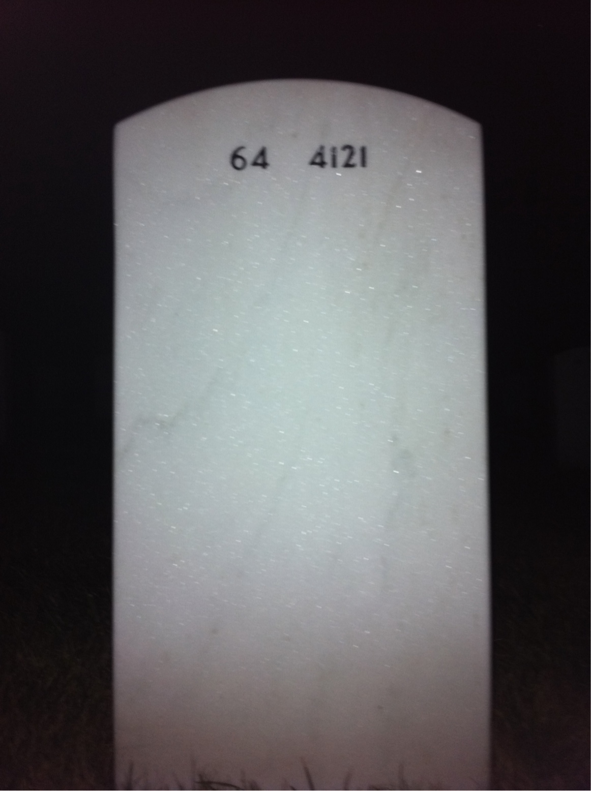 Back of headstone — Albert Rourke