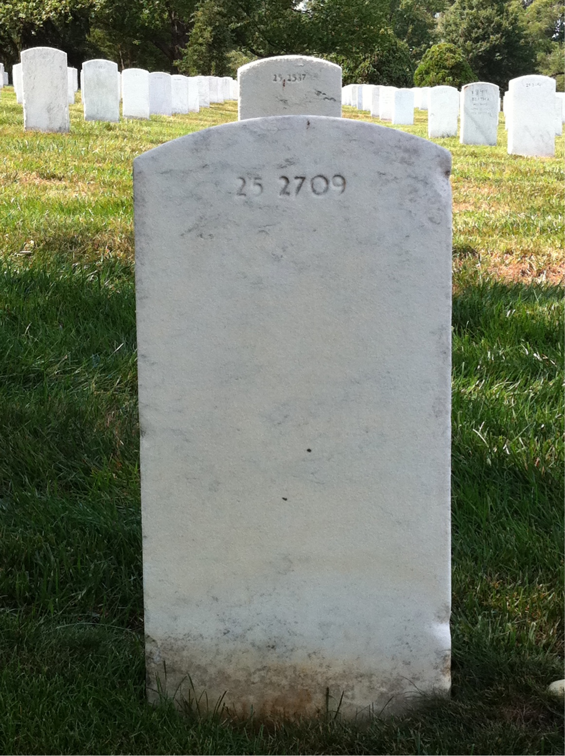 Back of headstone — Govan Mundy