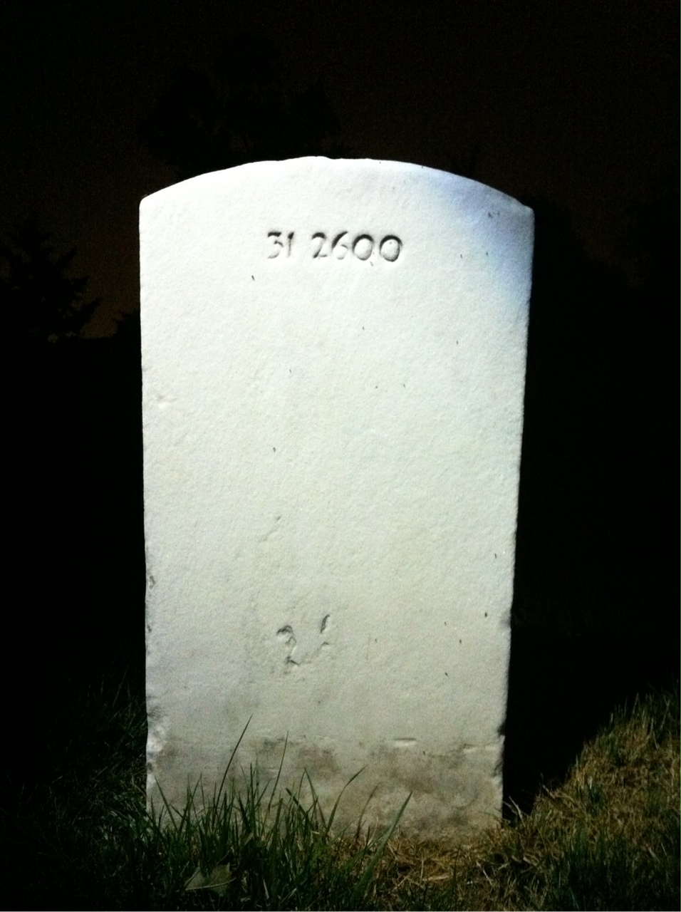 Back of headstone — Joseph Morgan