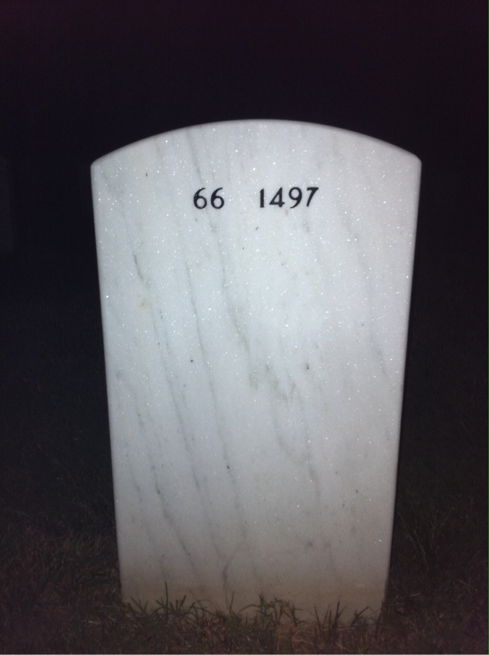 Back of headstone — John Flannelly
