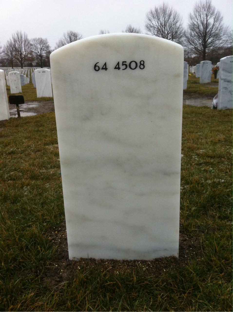 Back of headstone — Edward Monchak
