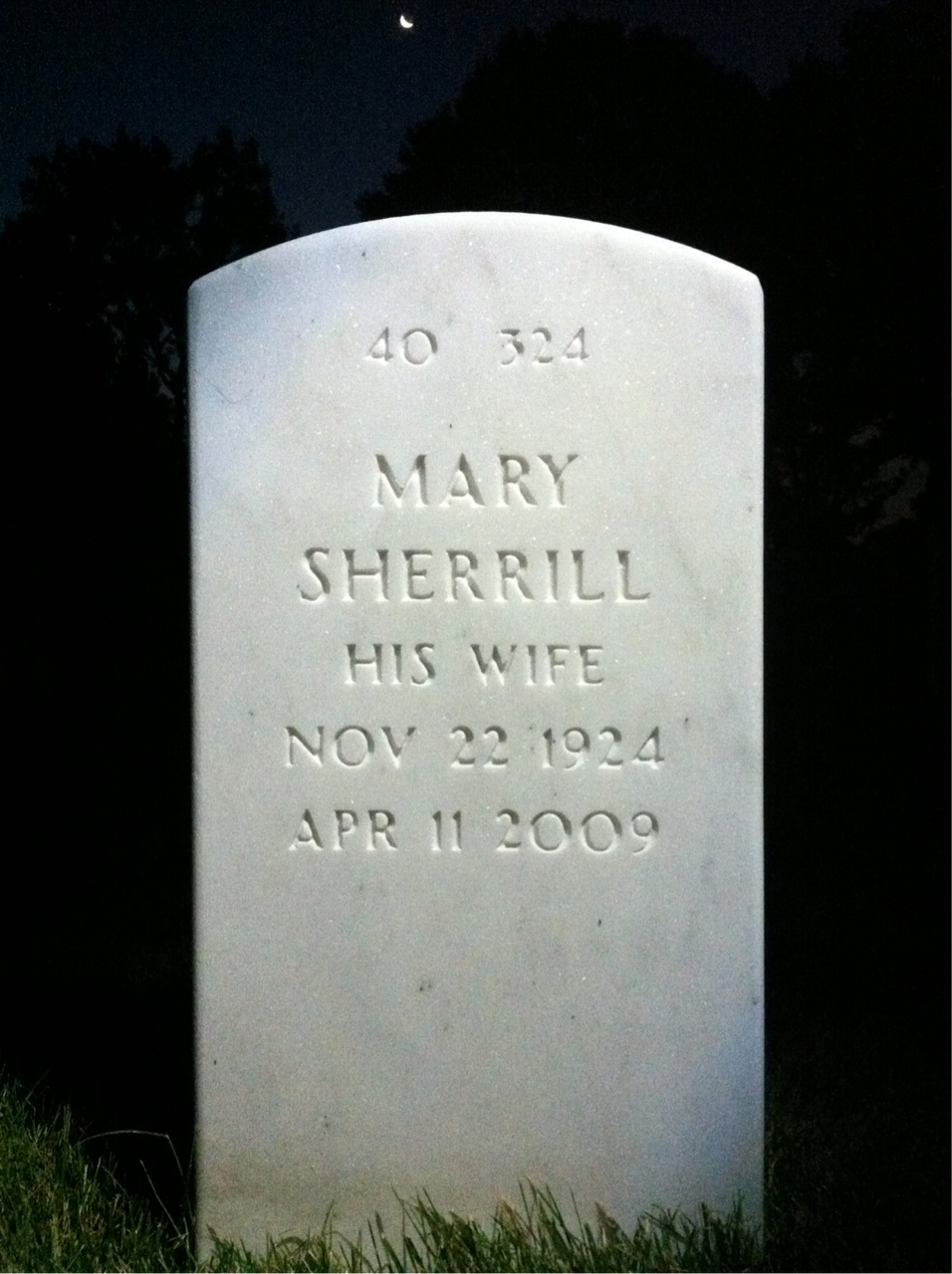 Back of headstone — Hugh Durham