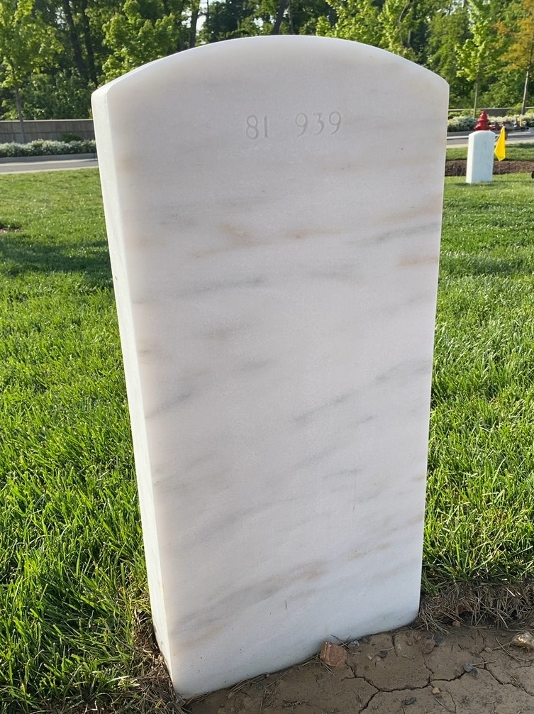 Back of headstone — George Haddon Watkins