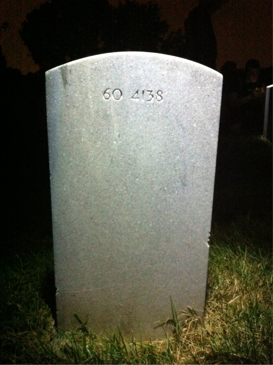 Back of headstone — Jaime Arciaga