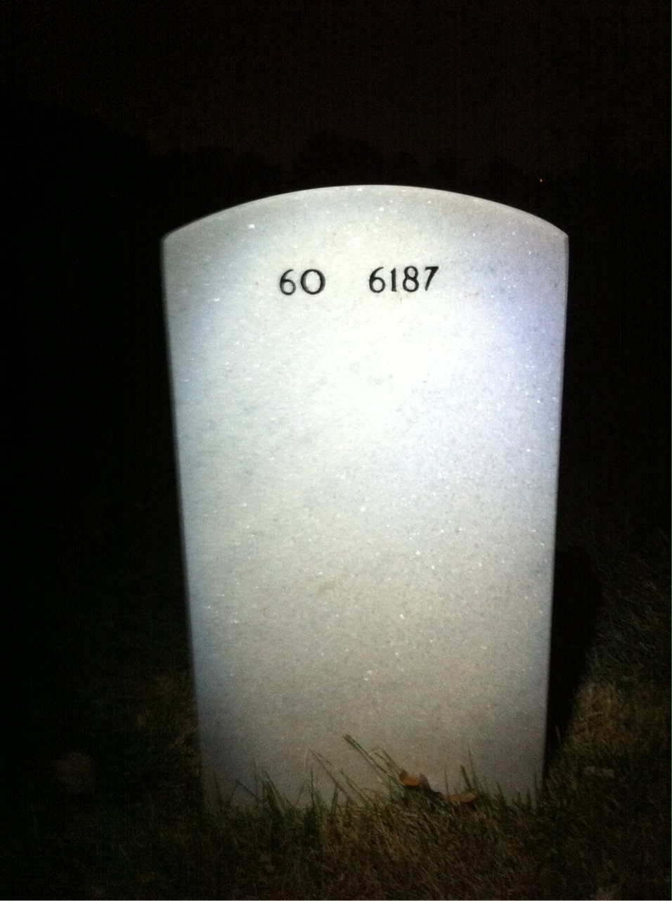 Back of headstone — George Lockett