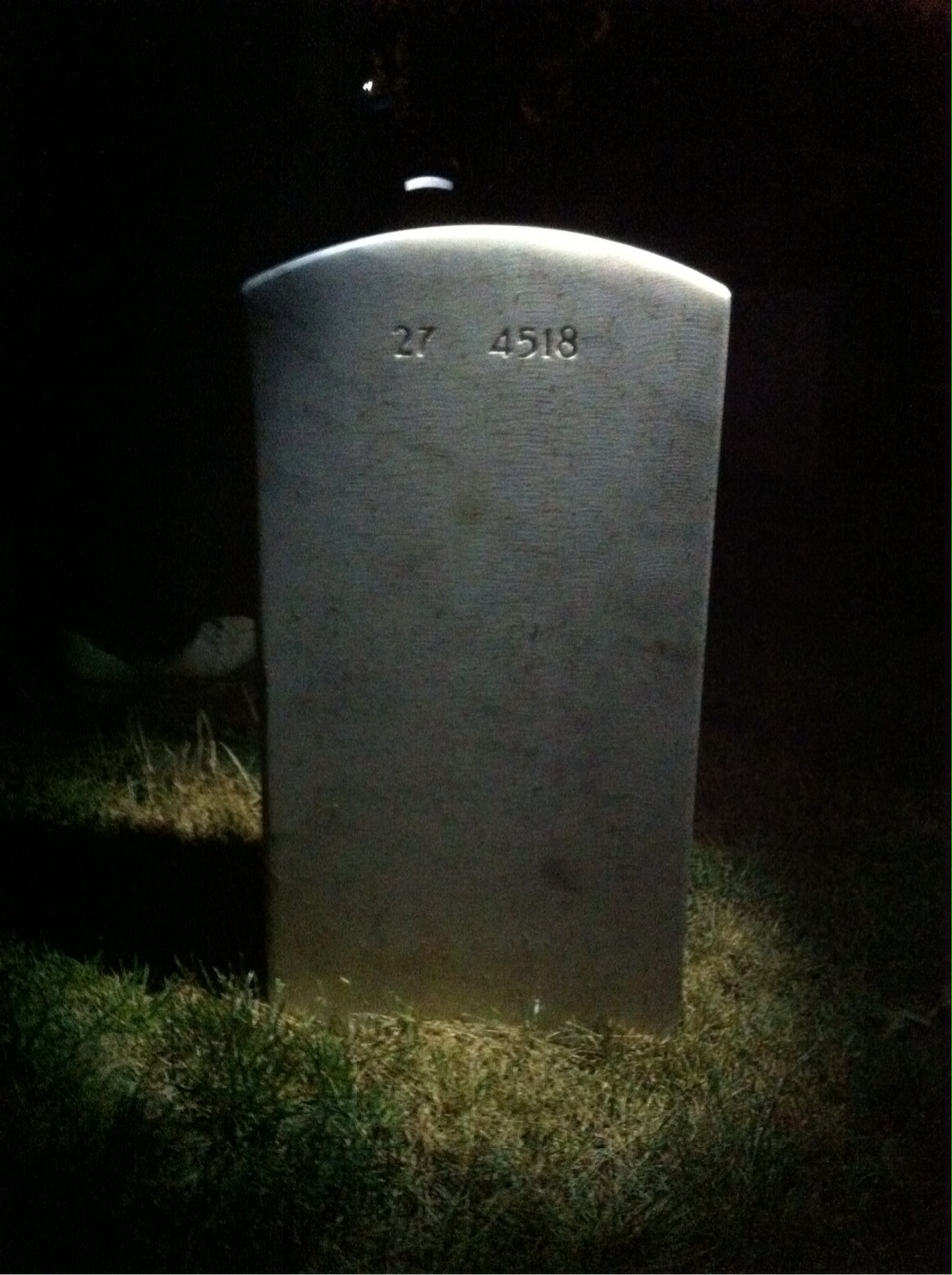 Back of headstone — Willie Morgan
