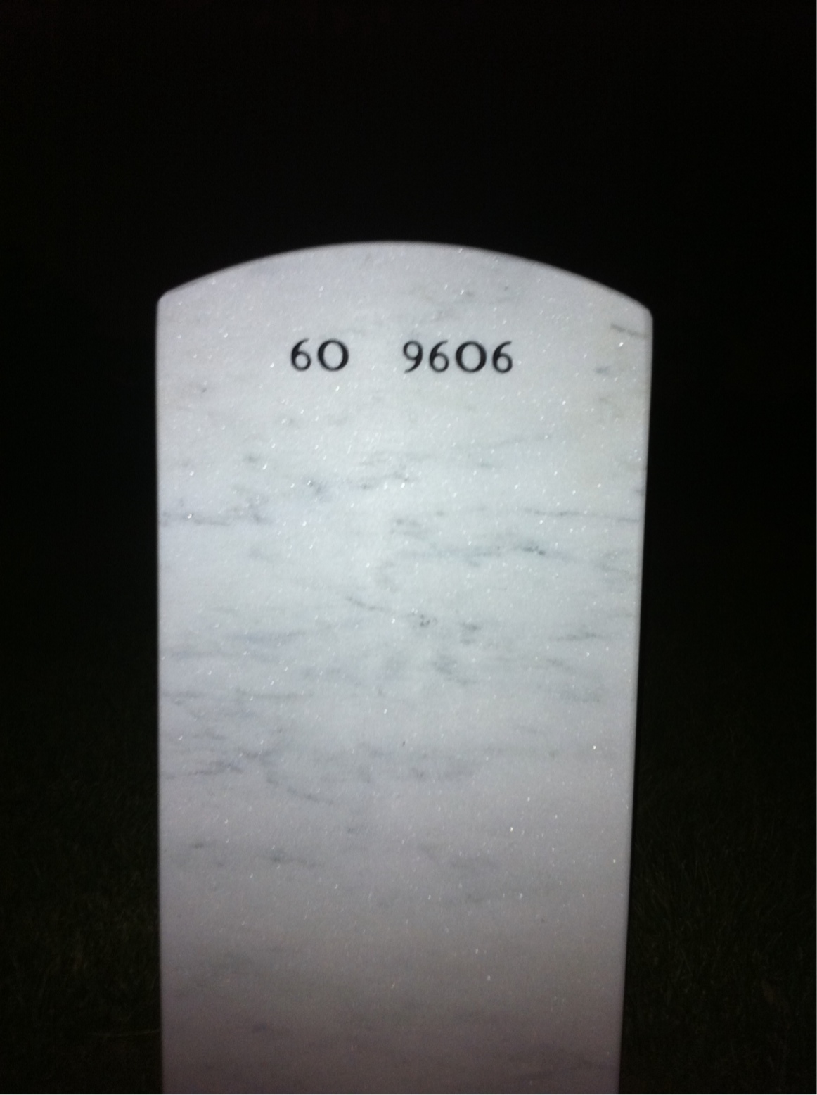 Back of headstone — William Marvin Jaeger