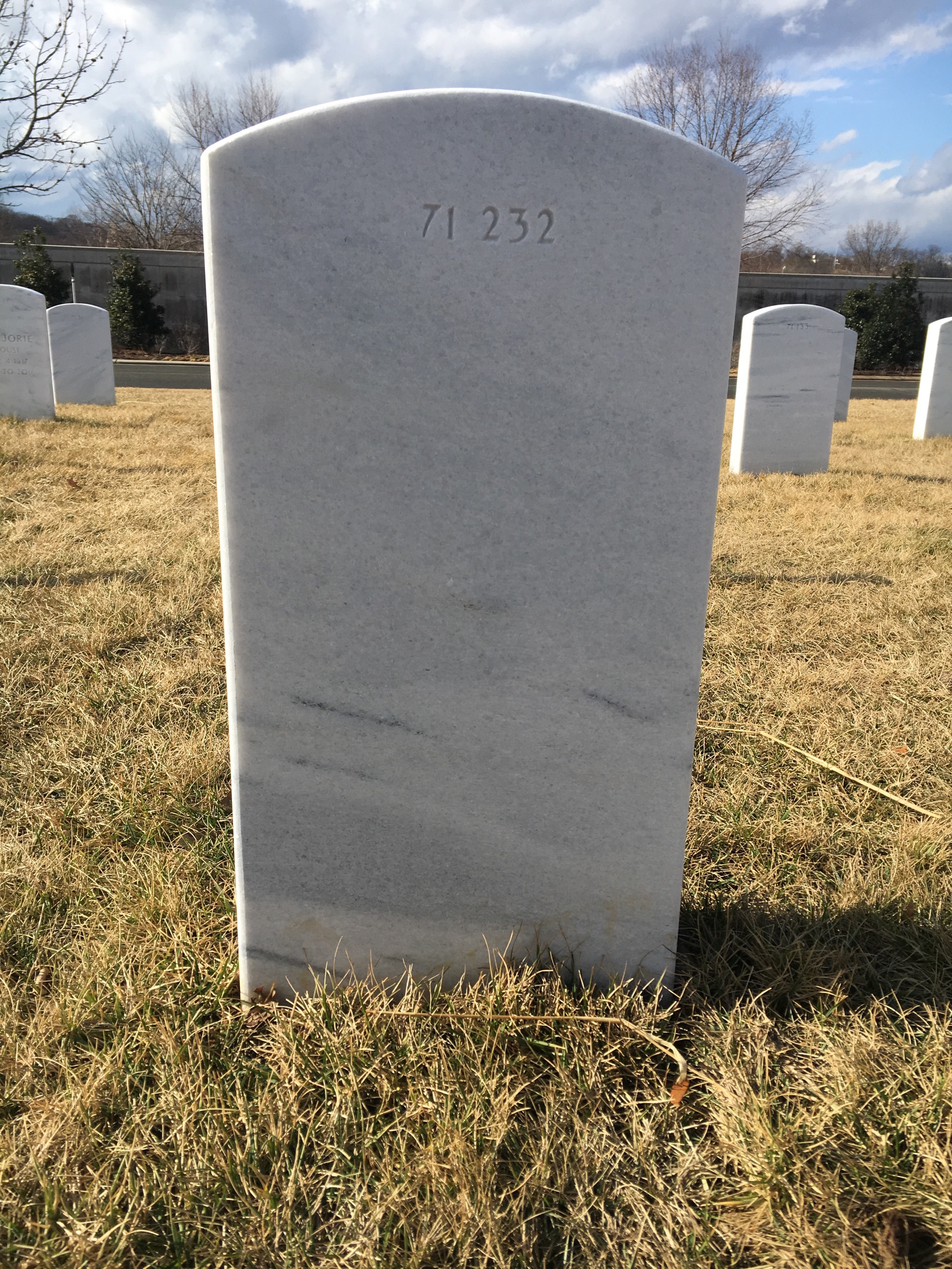 Back of headstone — Thomas Michael Pirog