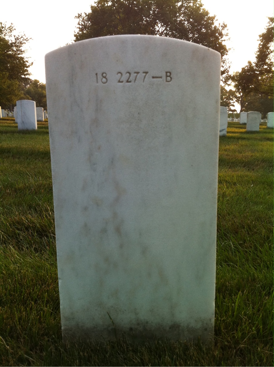 Back of headstone — Mathew Mcintyre
