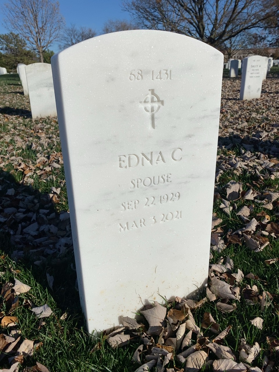 Back of headstone — Gilbert Hay
