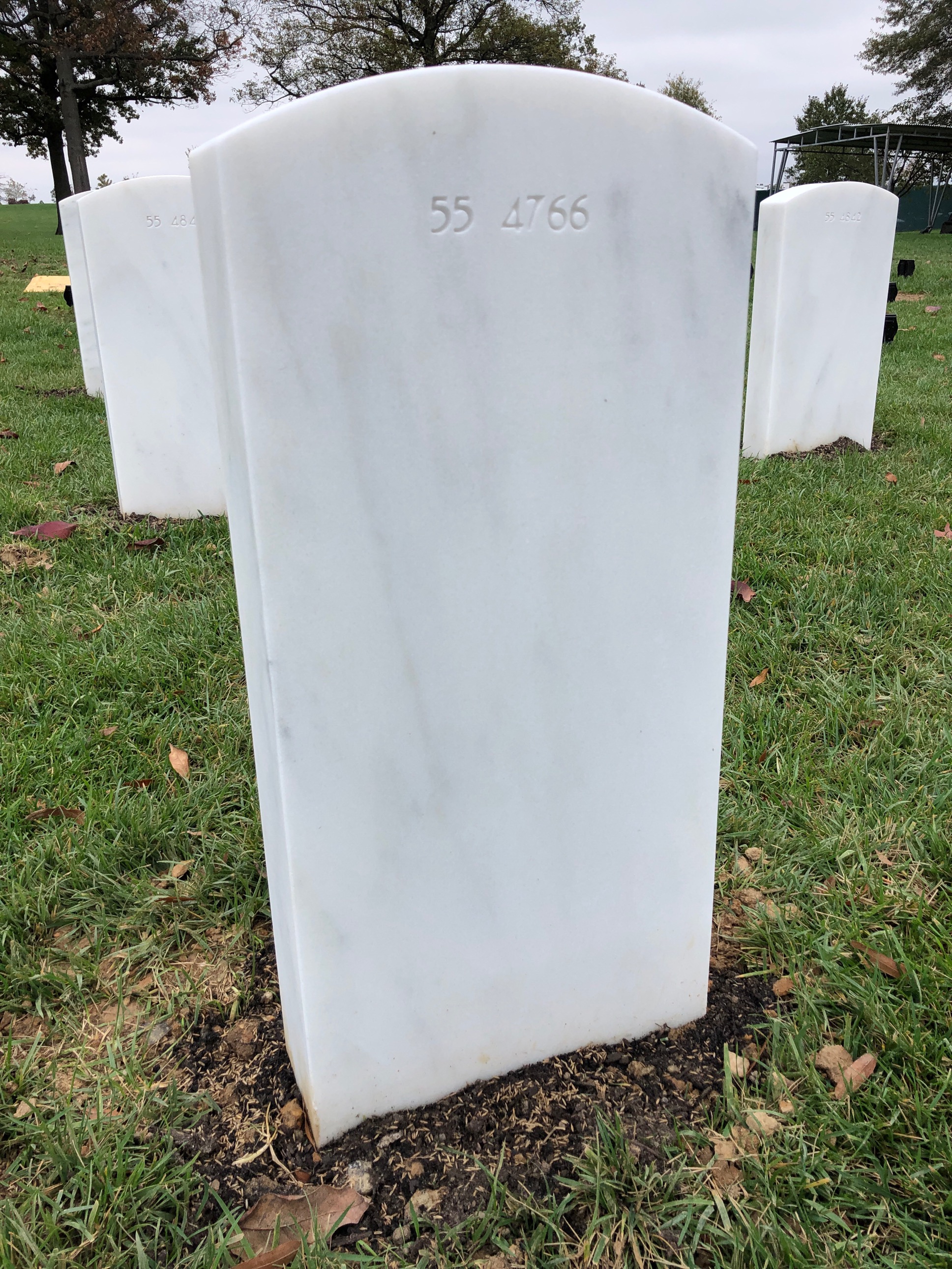 Back of headstone — Robert Mckee