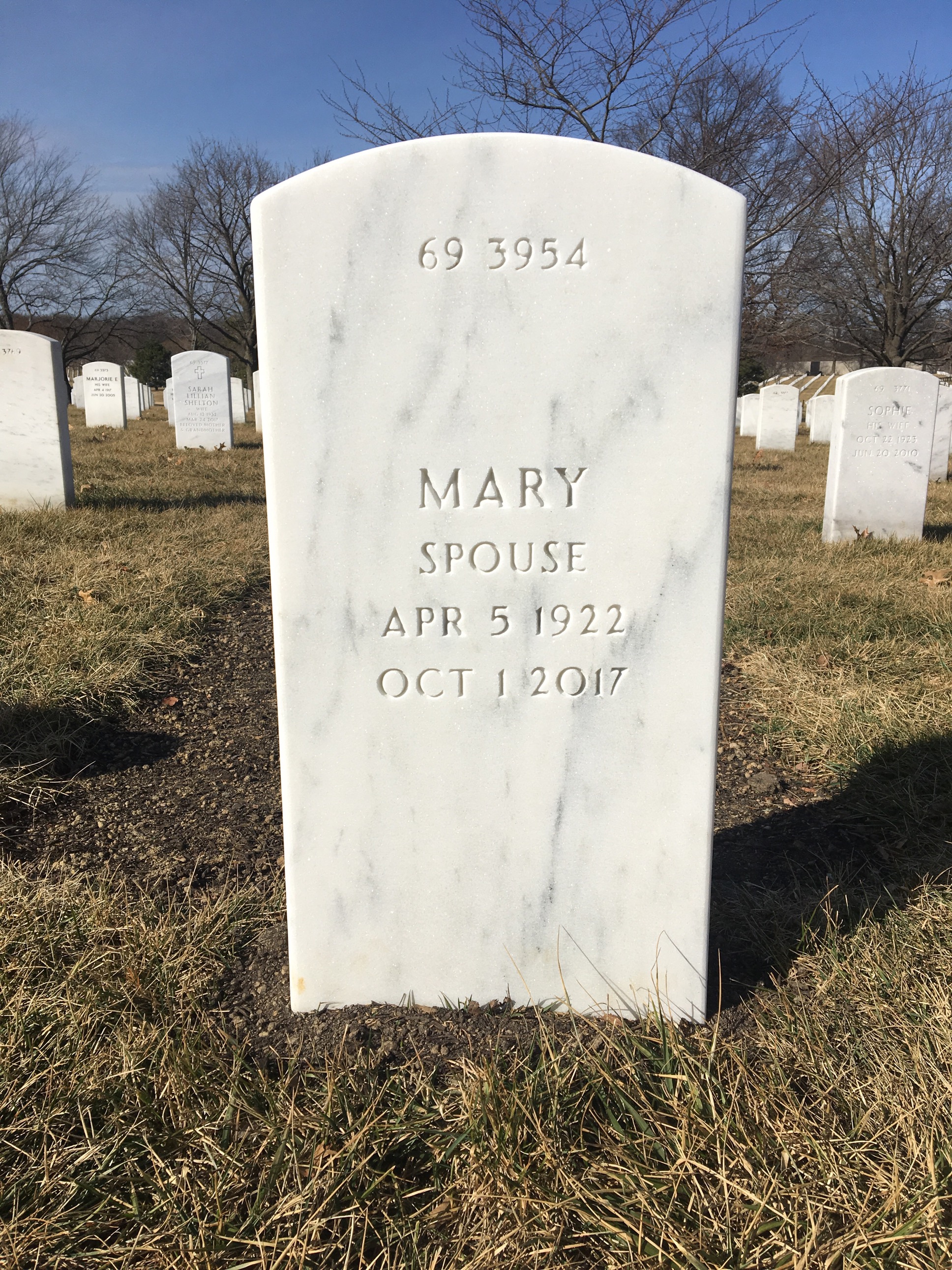 Back of headstone — Thomas Tolios