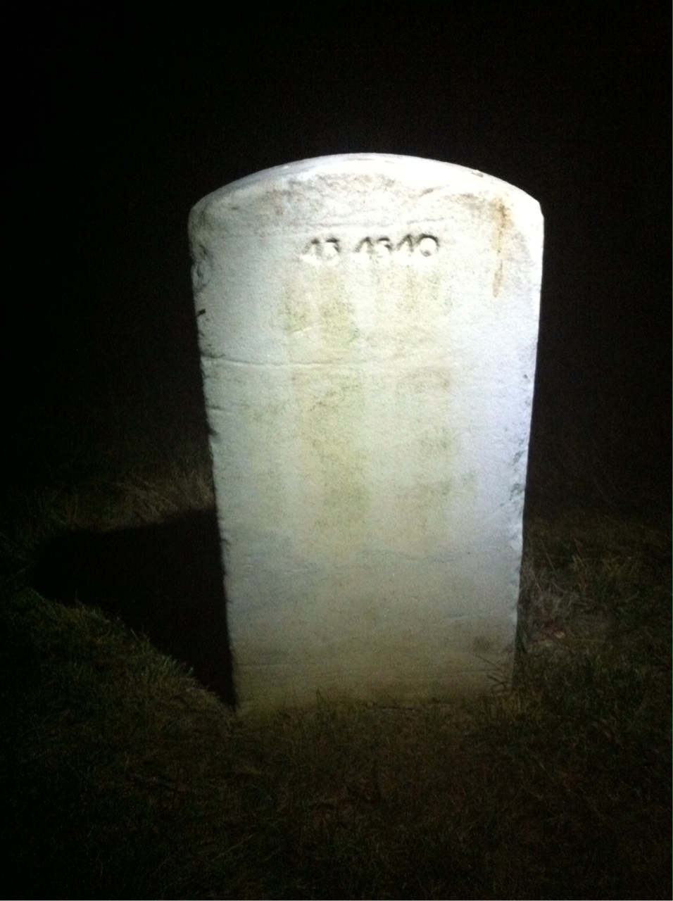 Back of headstone — Gerrish Milliken