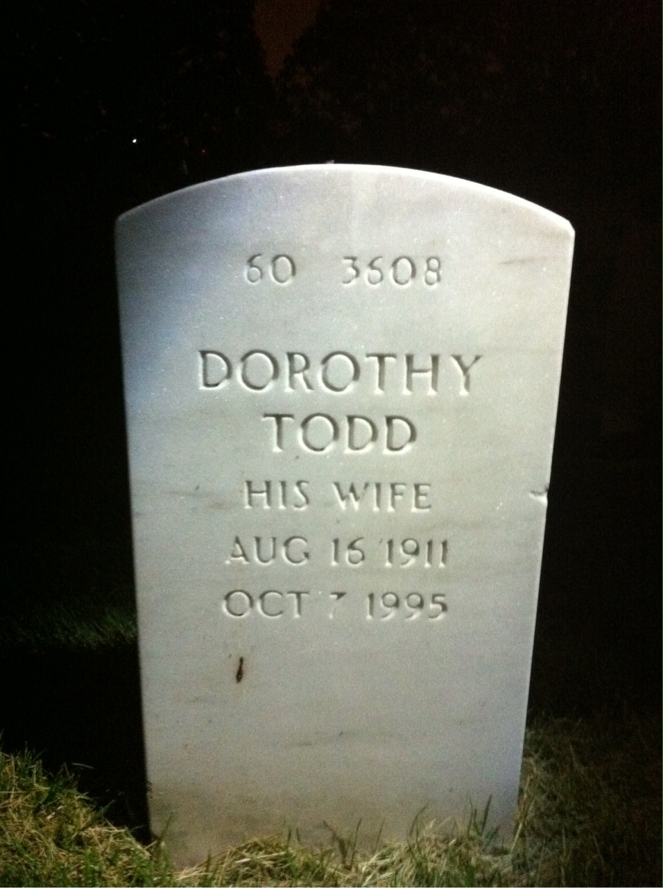 Back of headstone — John Popham