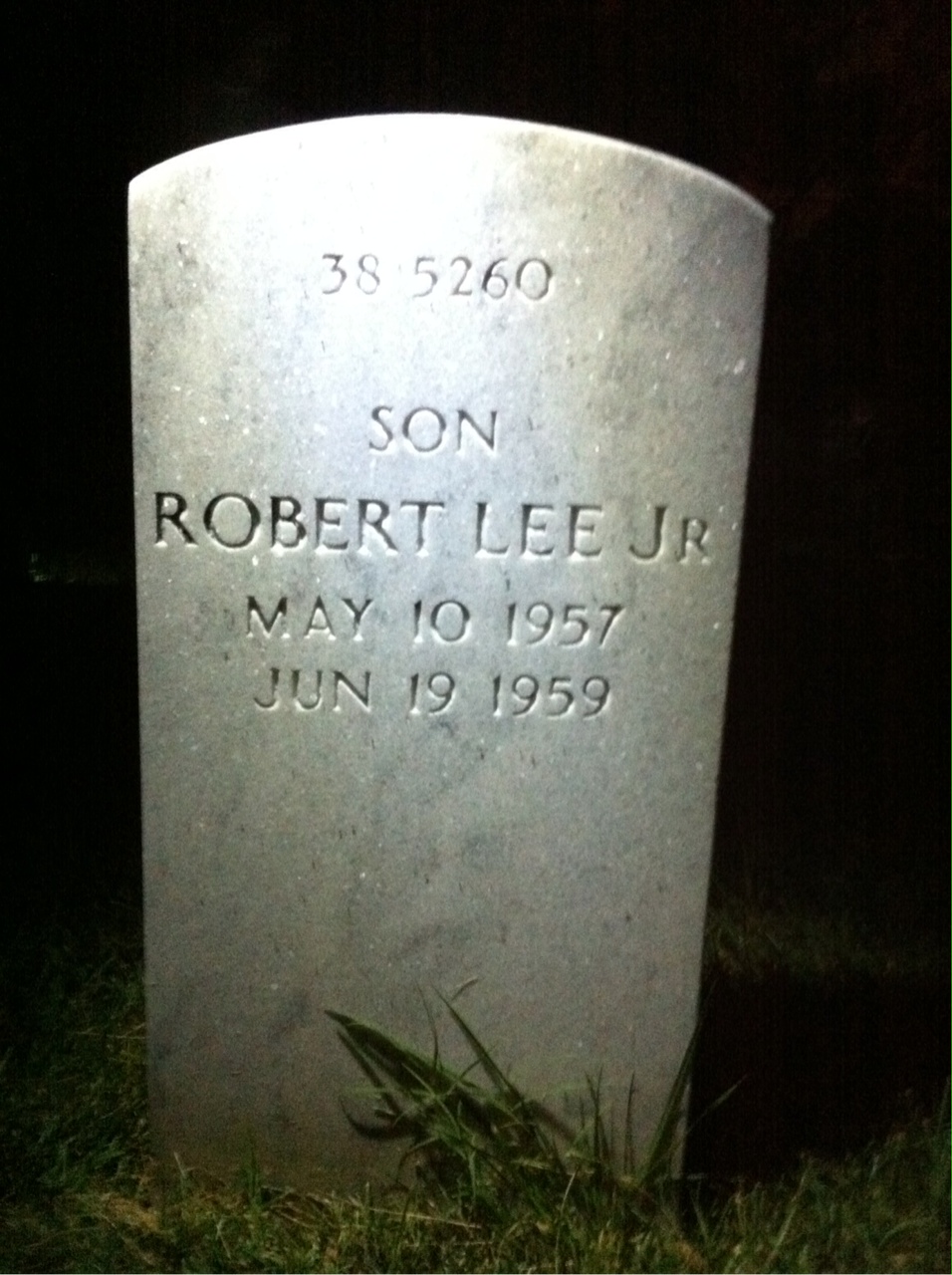 Back of headstone — Robert Mitchell
