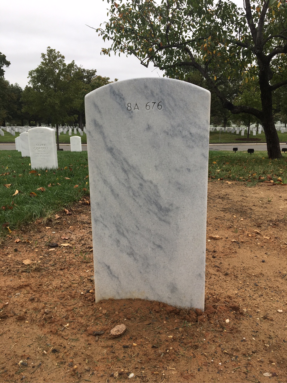 Back of headstone — Paul F Daly