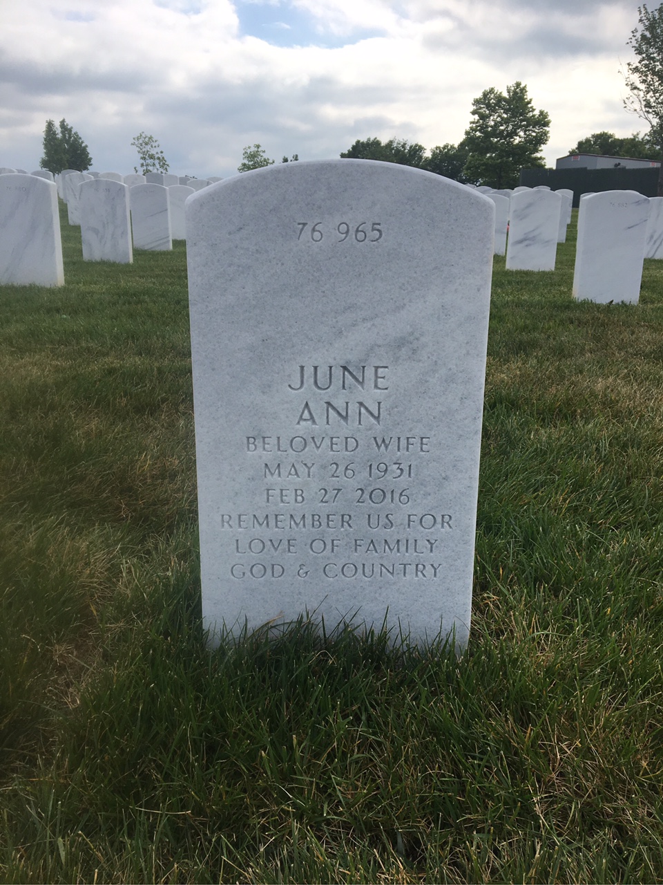 Back of headstone — Leo Antosz