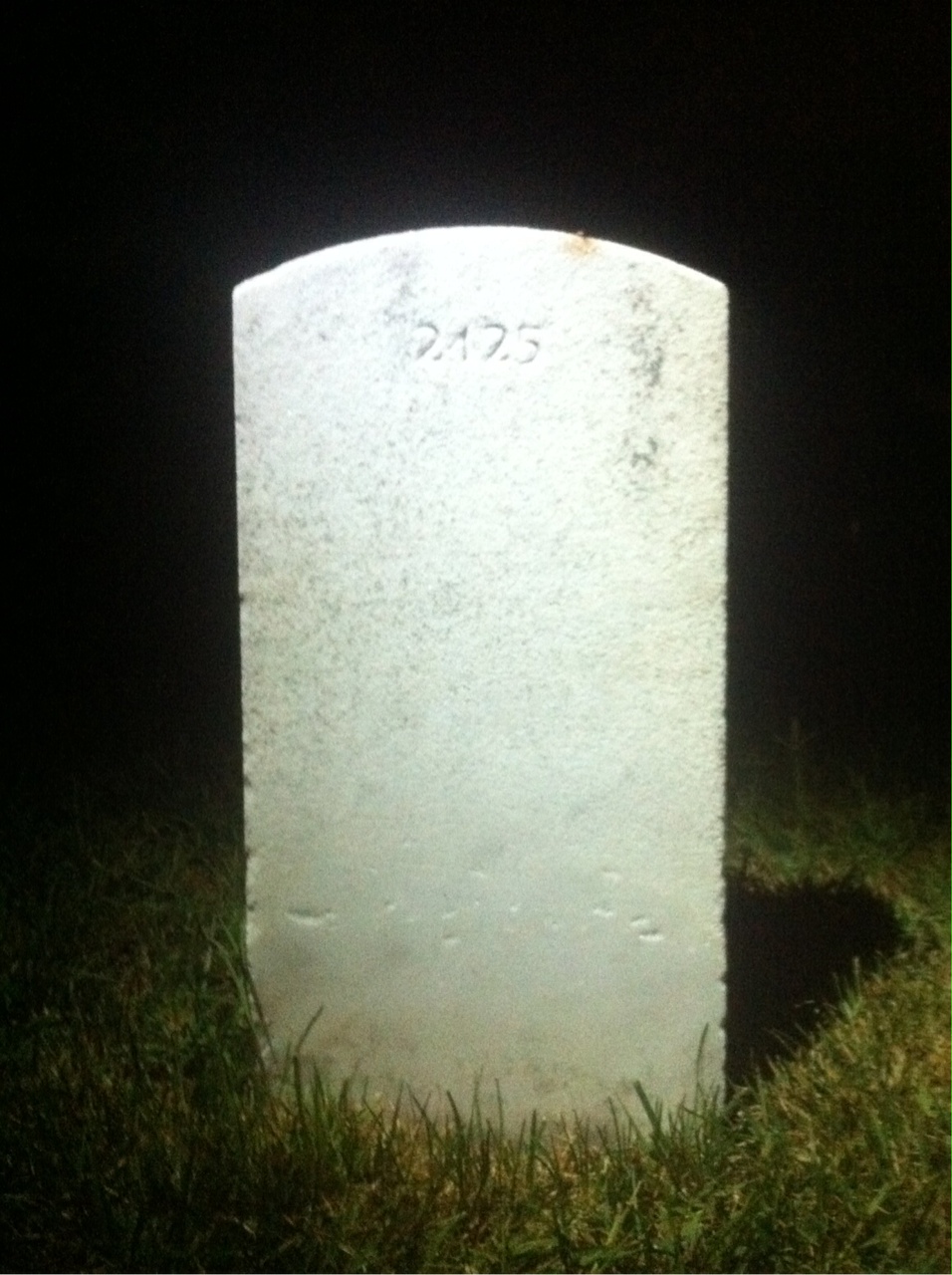 Back of headstone — Henry Bailey