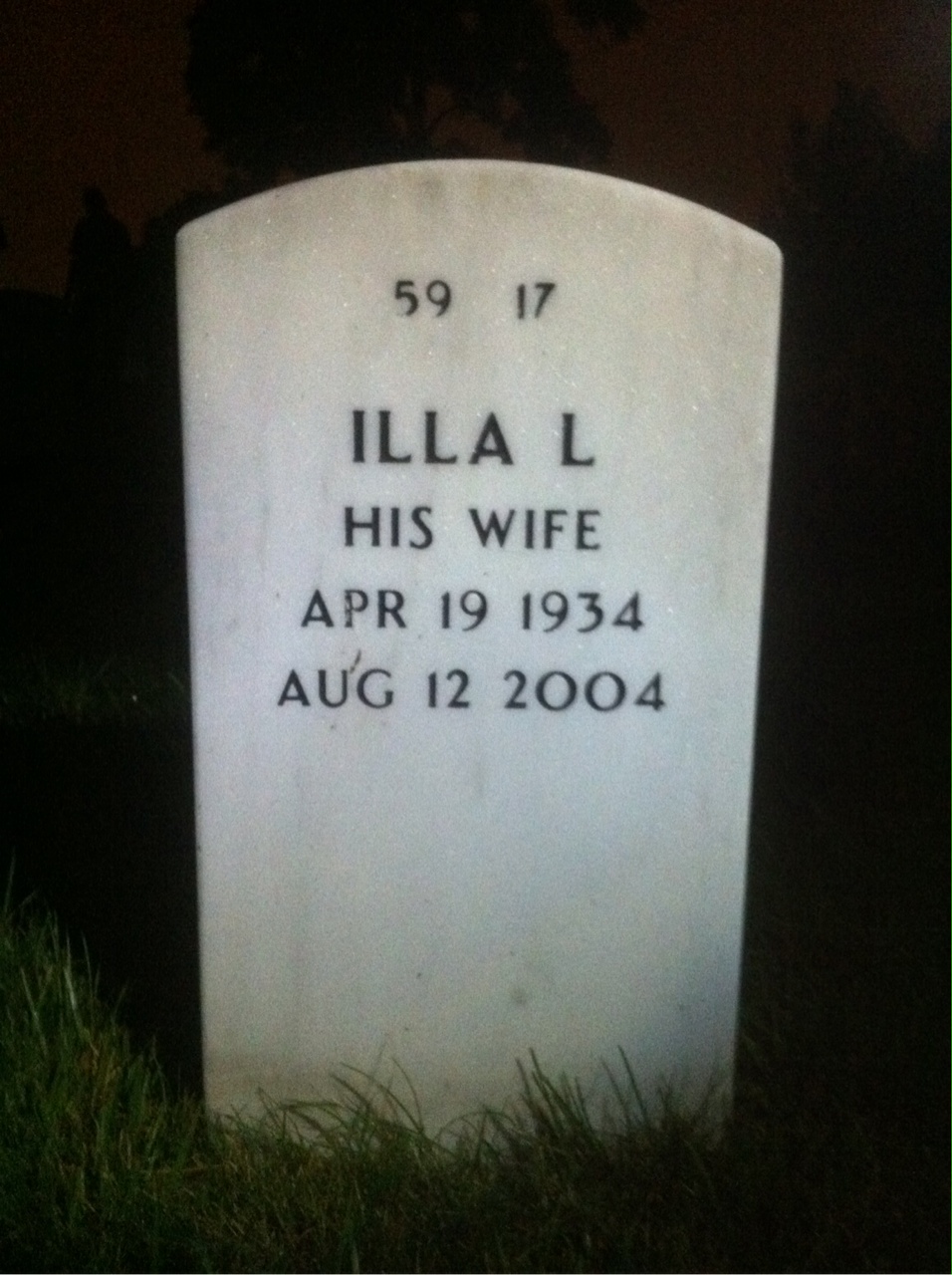 Back of headstone — Paul Kruchesky