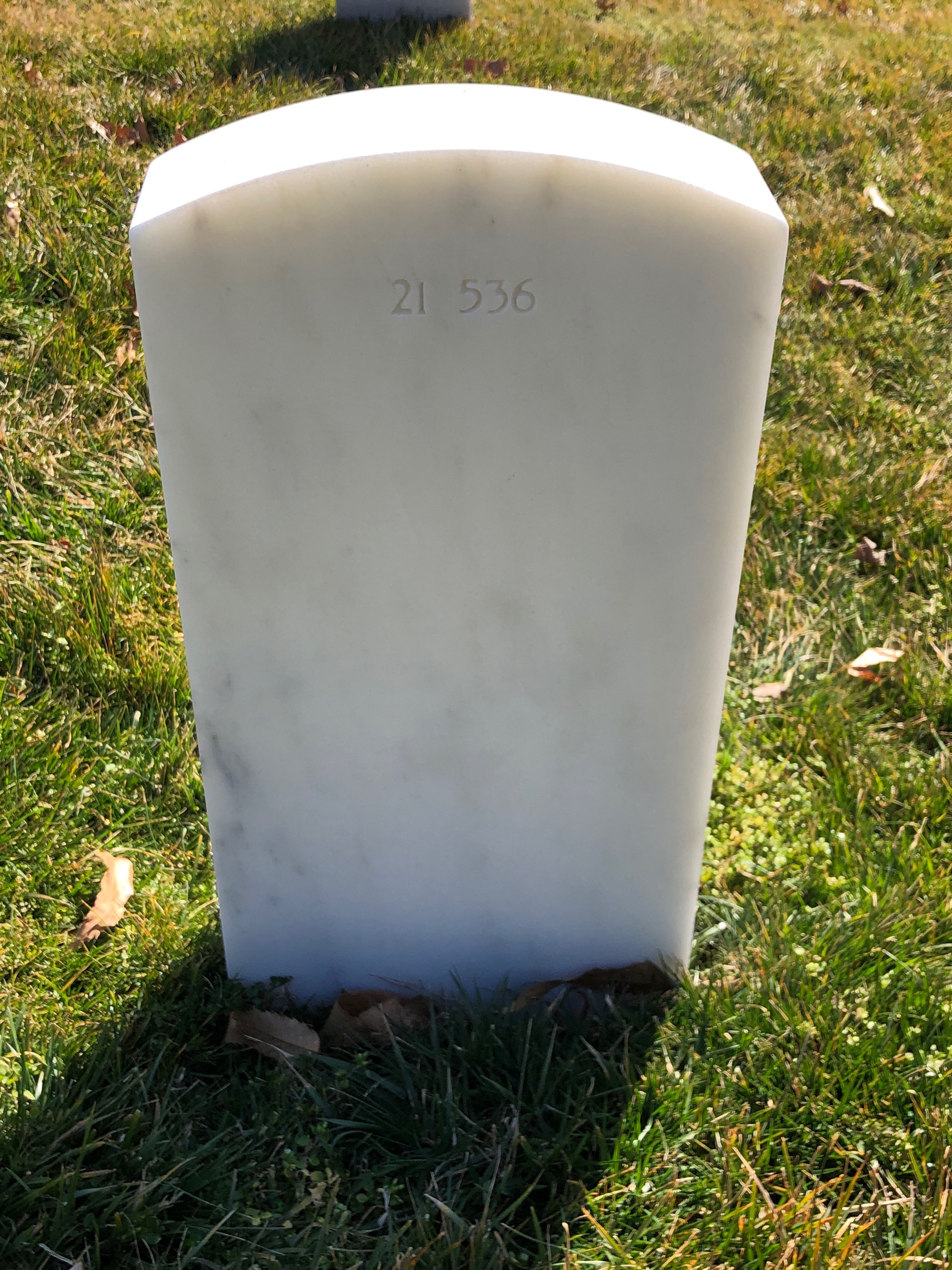 Back of headstone — Elizabeth Avant
