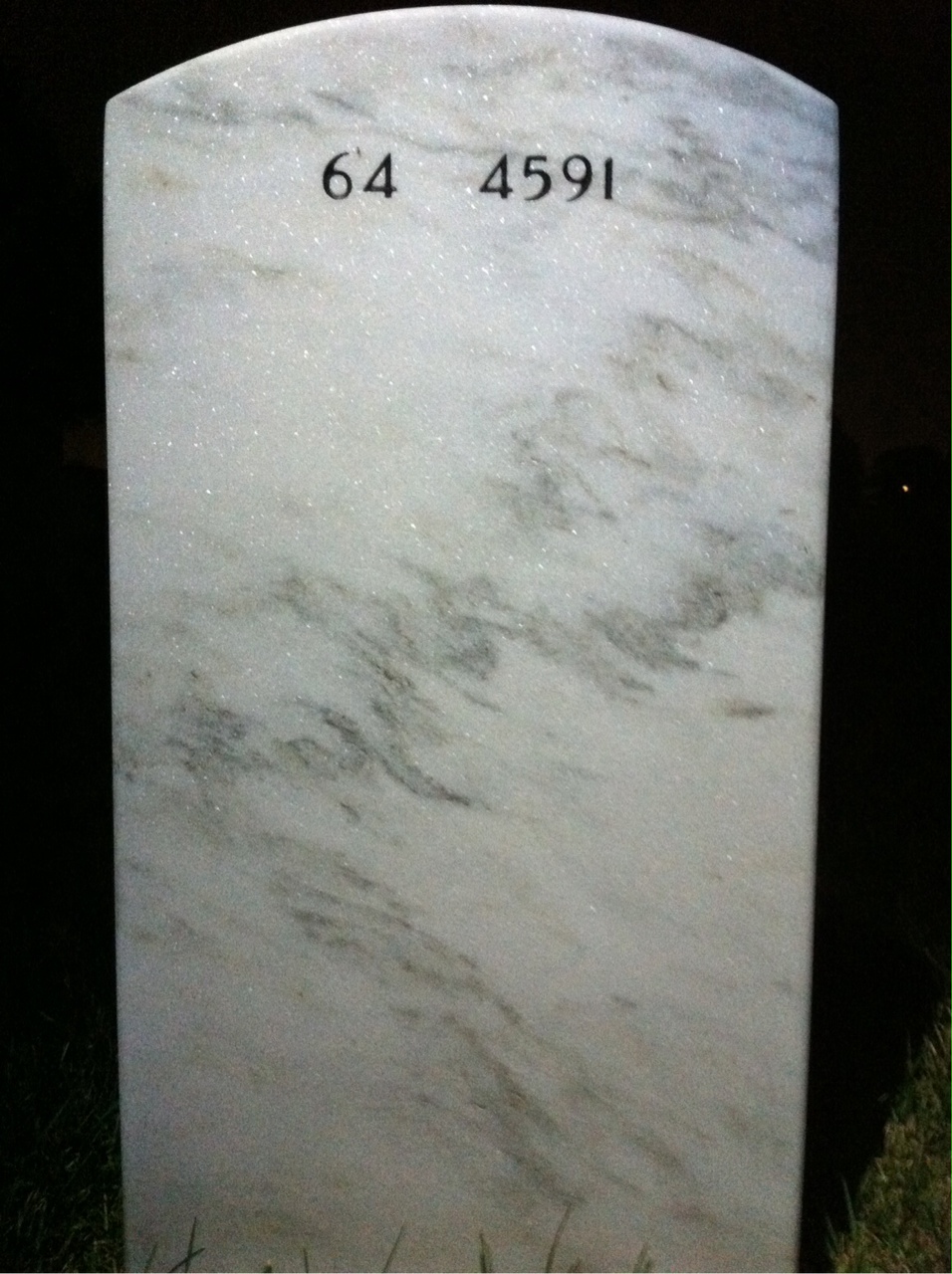 Back of headstone — Ross Albee
