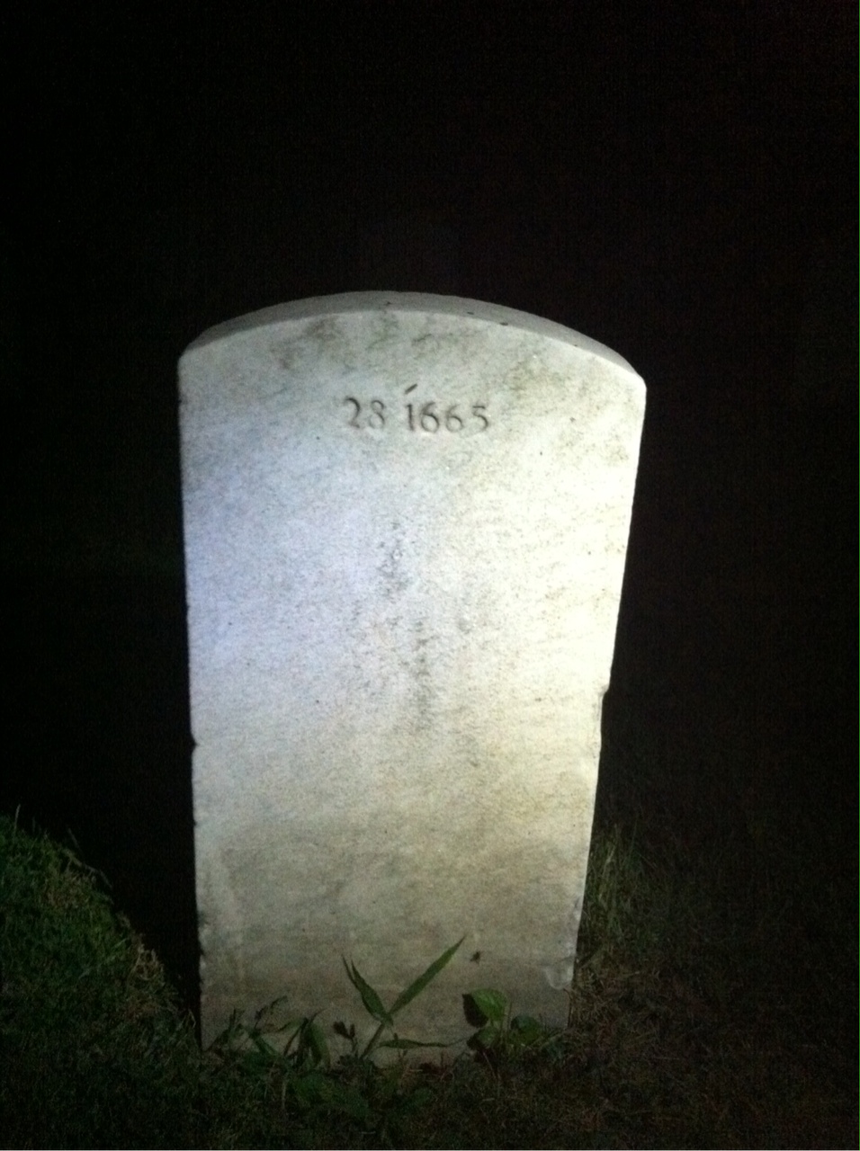 Back of headstone — Shepard Miller